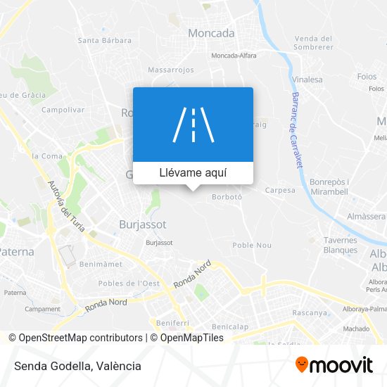 Mapa Senda Godella
