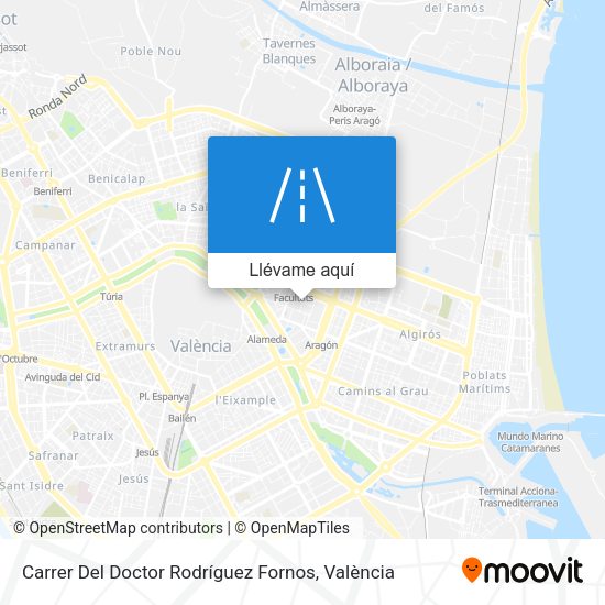 Mapa Carrer Del Doctor Rodríguez Fornos