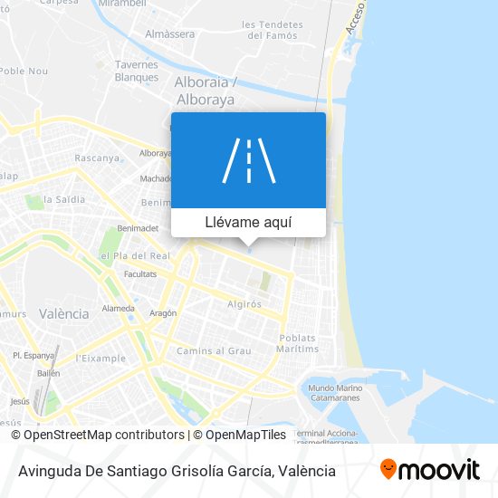 Mapa Avinguda De Santiago Grisolía García