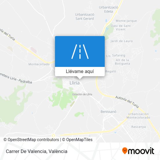 Mapa Carrer De Valencia