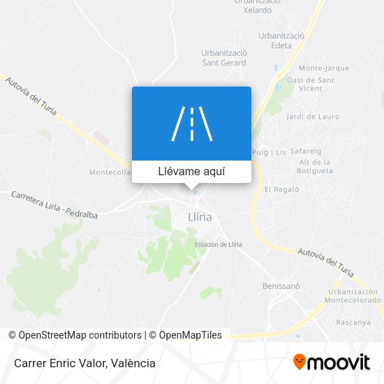 Mapa Carrer Enric Valor