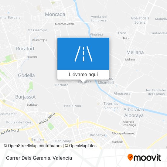 Mapa Carrer Dels Geranis