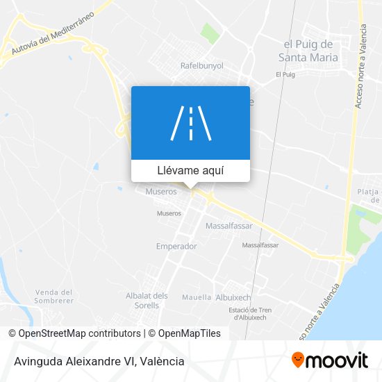Mapa Avinguda Aleixandre VI