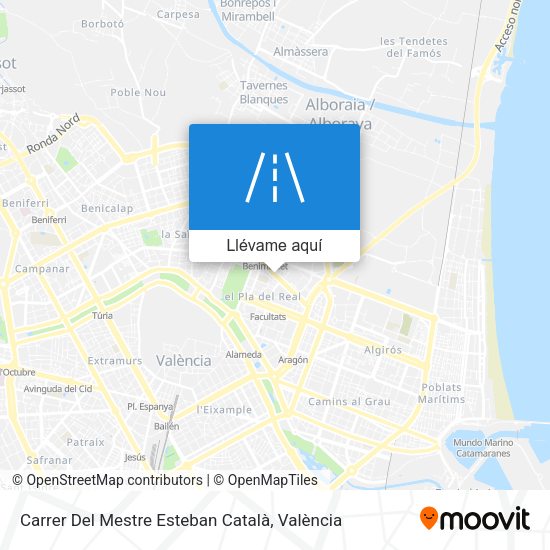Mapa Carrer Del Mestre Esteban Català