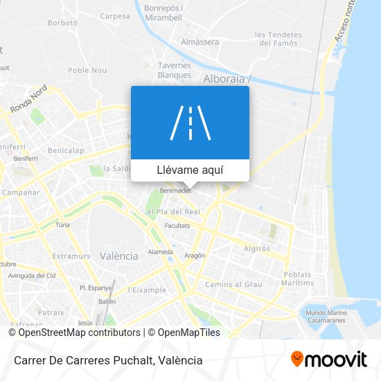 Mapa Carrer De Carreres Puchalt