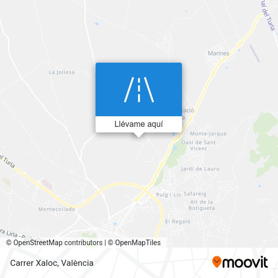 Mapa Carrer Xaloc
