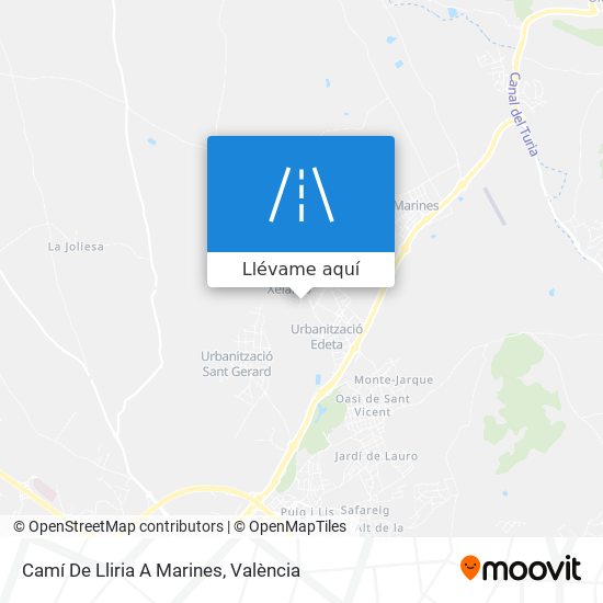 Mapa Camí De Lliria A Marines