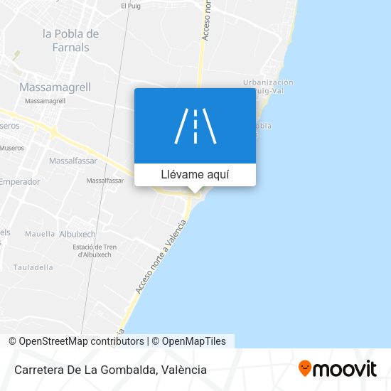 Mapa Carretera De La Gombalda