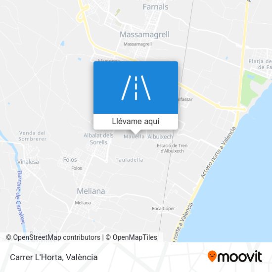 Mapa Carrer L'Horta