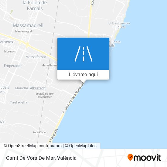 Mapa Camí De Vora De Mar