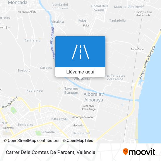 Mapa Carrer Dels Comtes De Parcent