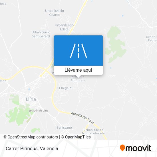 Mapa Carrer Pirineus