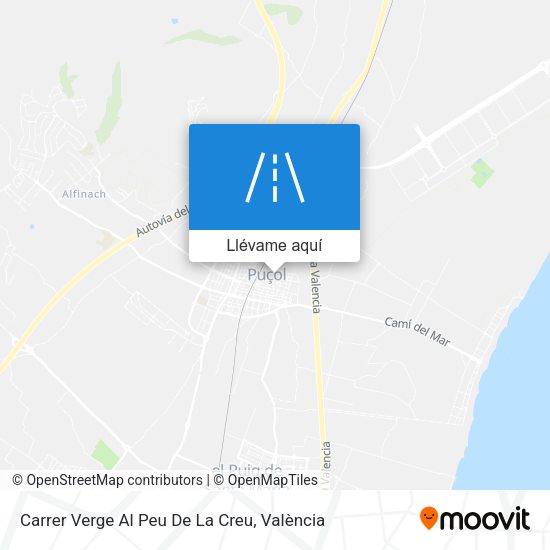 Mapa Carrer Verge Al Peu De La Creu
