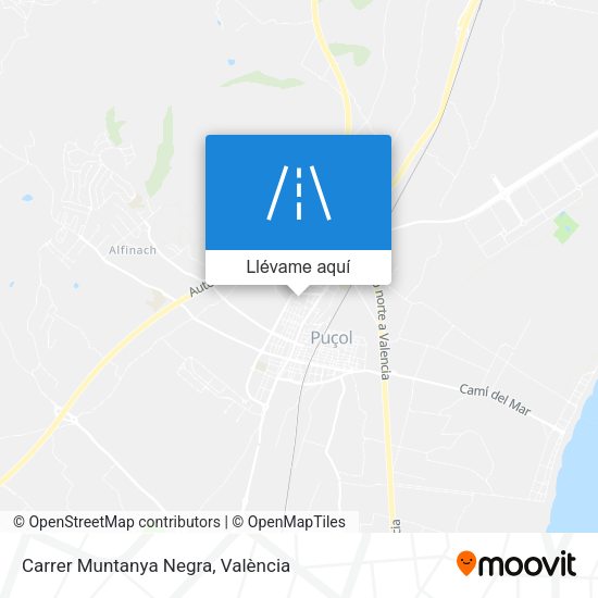 Mapa Carrer Muntanya Negra