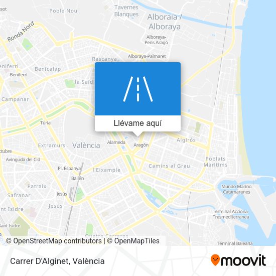 Mapa Carrer D'Alginet