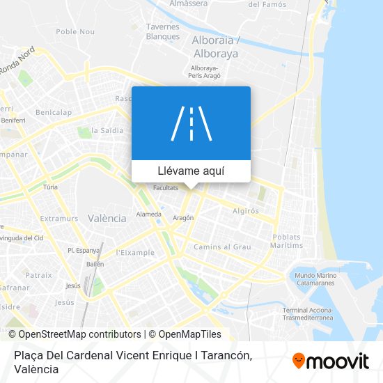 Mapa Plaça Del Cardenal Vicent Enrique I Tarancón
