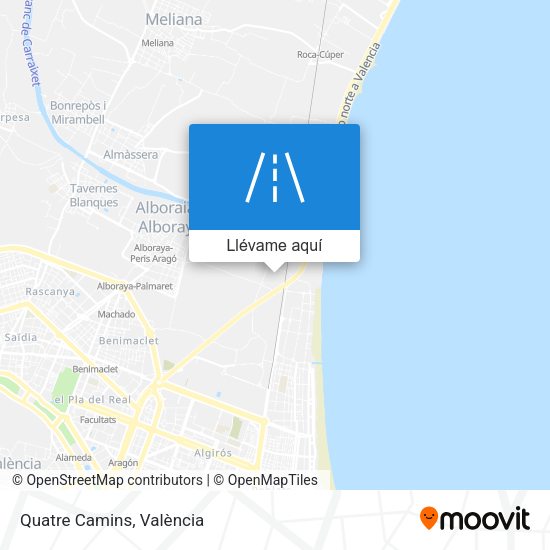 Mapa Quatre Camins