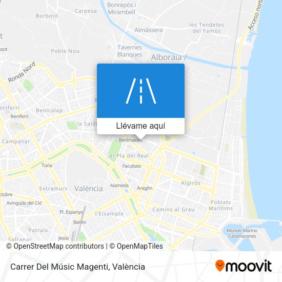 Mapa Carrer Del Músic Magenti