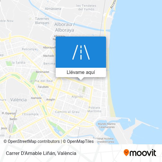Mapa Carrer D'Amable Liñán