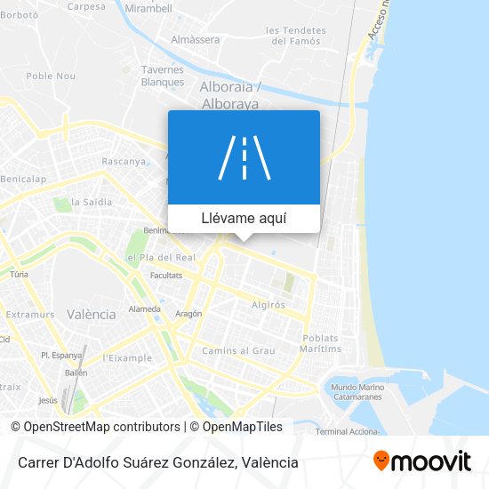 Mapa Carrer D'Adolfo Suárez González