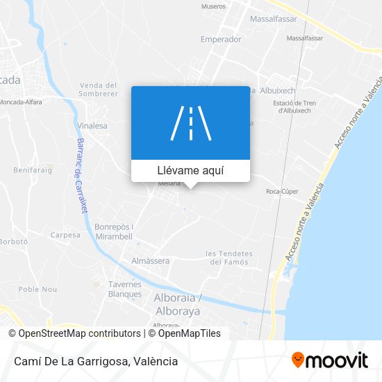 Mapa Camí De La Garrigosa