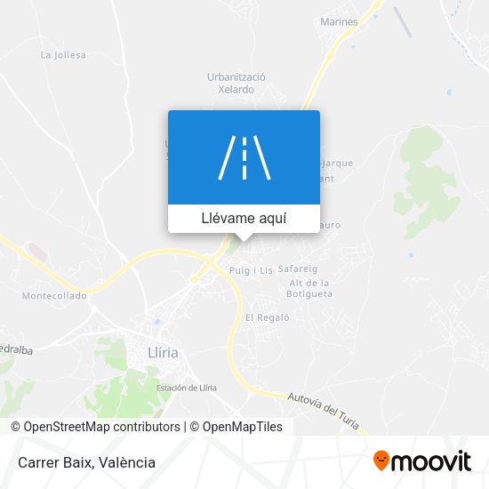 Mapa Carrer Baix