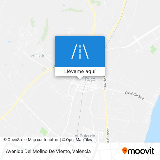 Mapa Avenida Del Molino De Viento