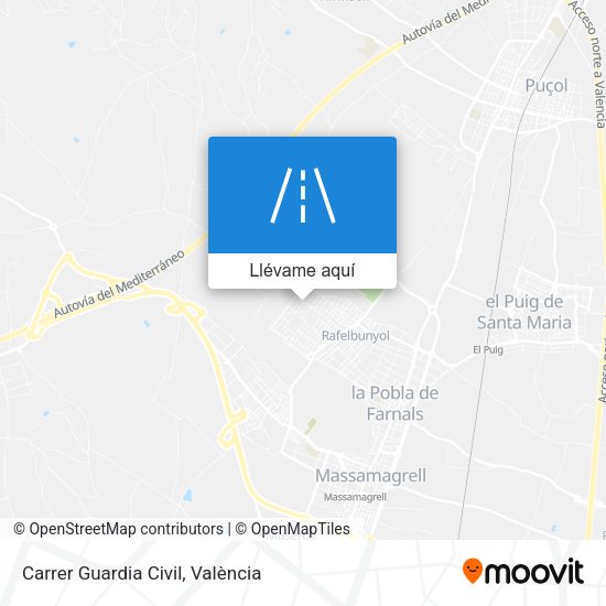 Mapa Carrer Guardia Civil