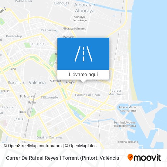 Mapa Carrer De Rafael Reyes I Torrent (Pintor)