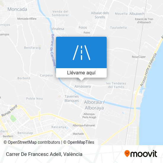 Mapa Carrer De Francesc Adell