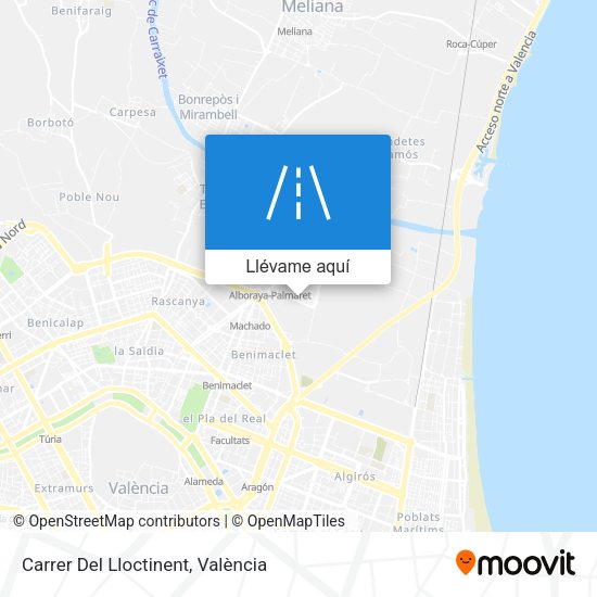 Mapa Carrer Del Lloctinent