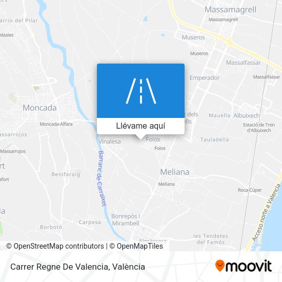 Mapa Carrer Regne De Valencia
