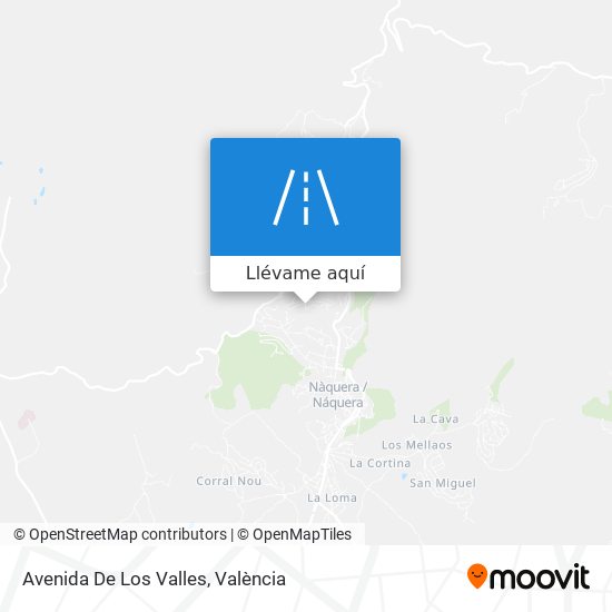 Mapa Avenida De Los Valles