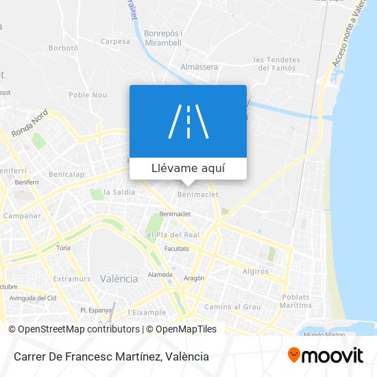 Mapa Carrer De Francesc Martínez