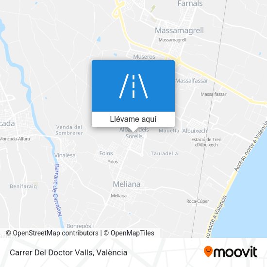 Mapa Carrer Del Doctor Valls