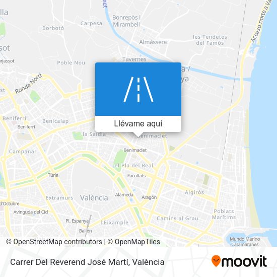 Mapa Carrer Del Reverend José Martí