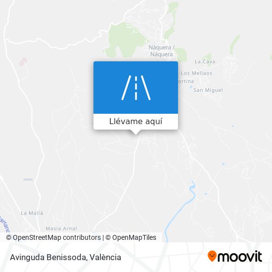 Mapa Avinguda Benissoda