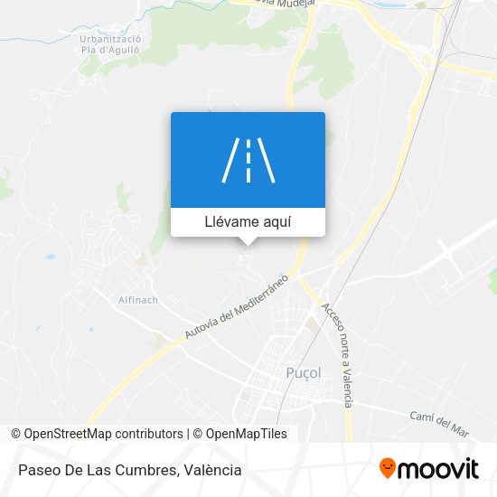 Mapa Paseo De Las Cumbres