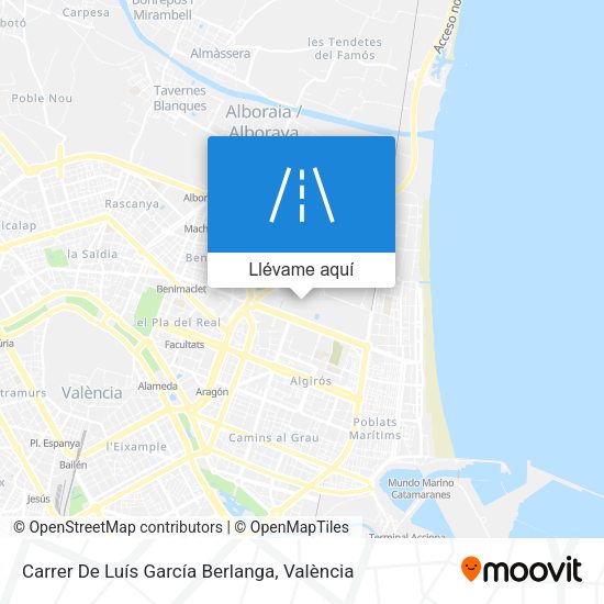 Mapa Carrer De Luís García Berlanga