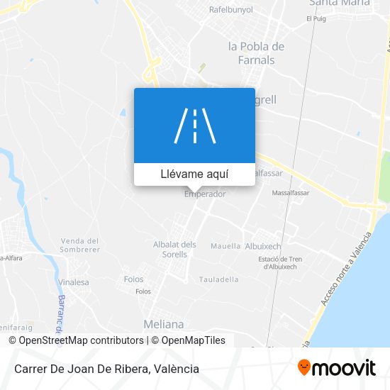 Mapa Carrer De Joan De Ribera