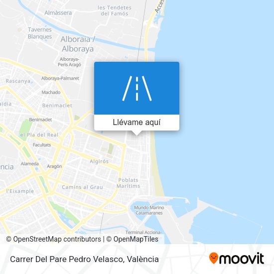 Mapa Carrer Del Pare Pedro Velasco