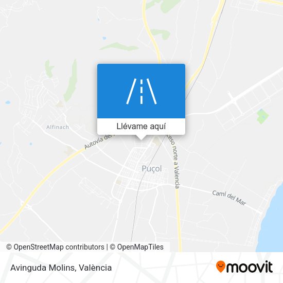 Mapa Avinguda Molins