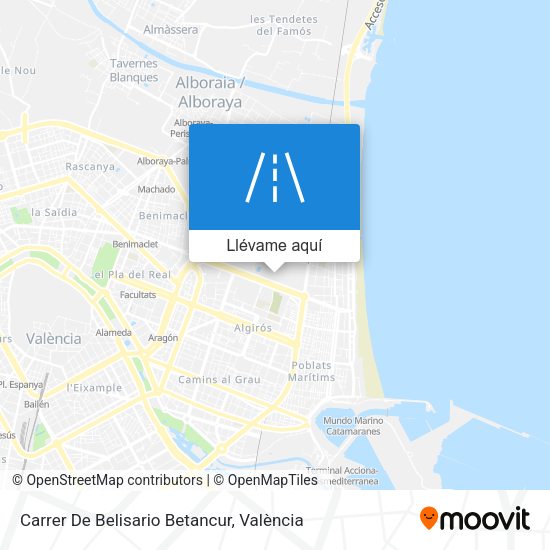 Mapa Carrer De Belisario Betancur