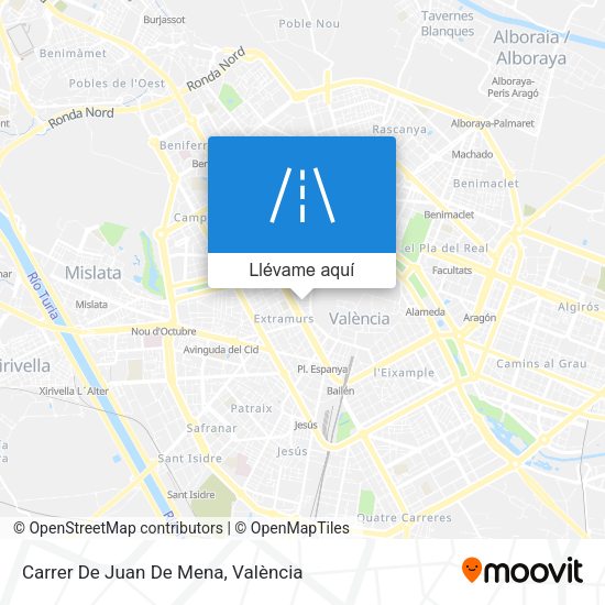 Mapa Carrer De Juan De Mena