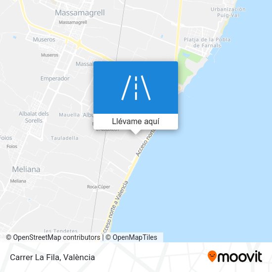 Mapa Carrer La Fila