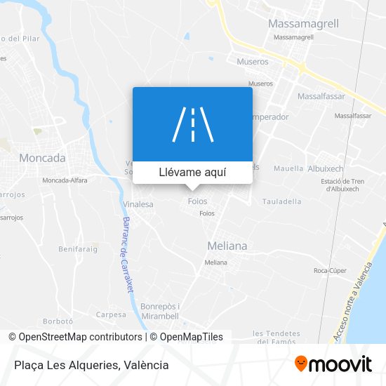 Mapa Plaça Les Alqueries