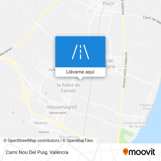 Mapa Camí Nou Del Puig