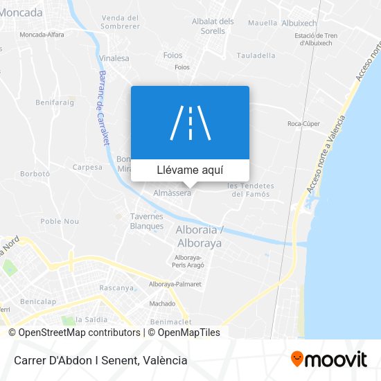 Mapa Carrer D'Abdon I Senent