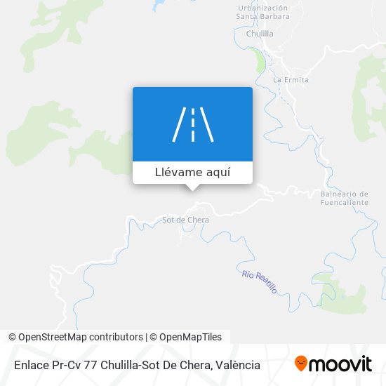 Mapa Enlace Pr-Cv 77 Chulilla-Sot De Chera