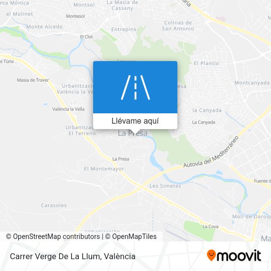 Mapa Carrer Verge De La Llum